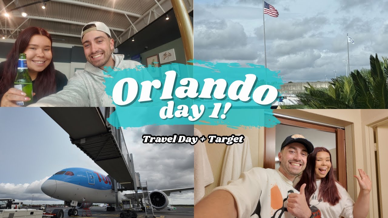 DISNEY WORLD ORLANDO TRAVEL DAY ✈️  | Tui dreamliner, shopping in Target & making new friends 🇺🇸 ✨