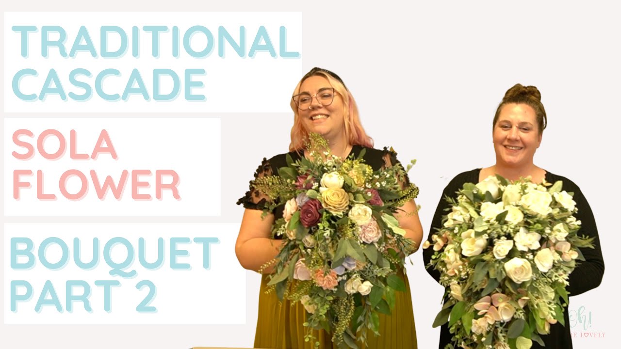 How to make a traditional cascade bouquet - Part 2