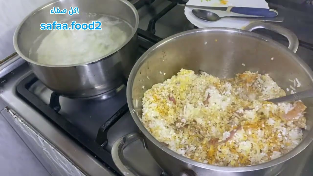 طريقة عمل أرز القدرة الفلسطينية مع الشيش طاووق أفخم وأطيب أكلة تقليدية والطعم رائع💖