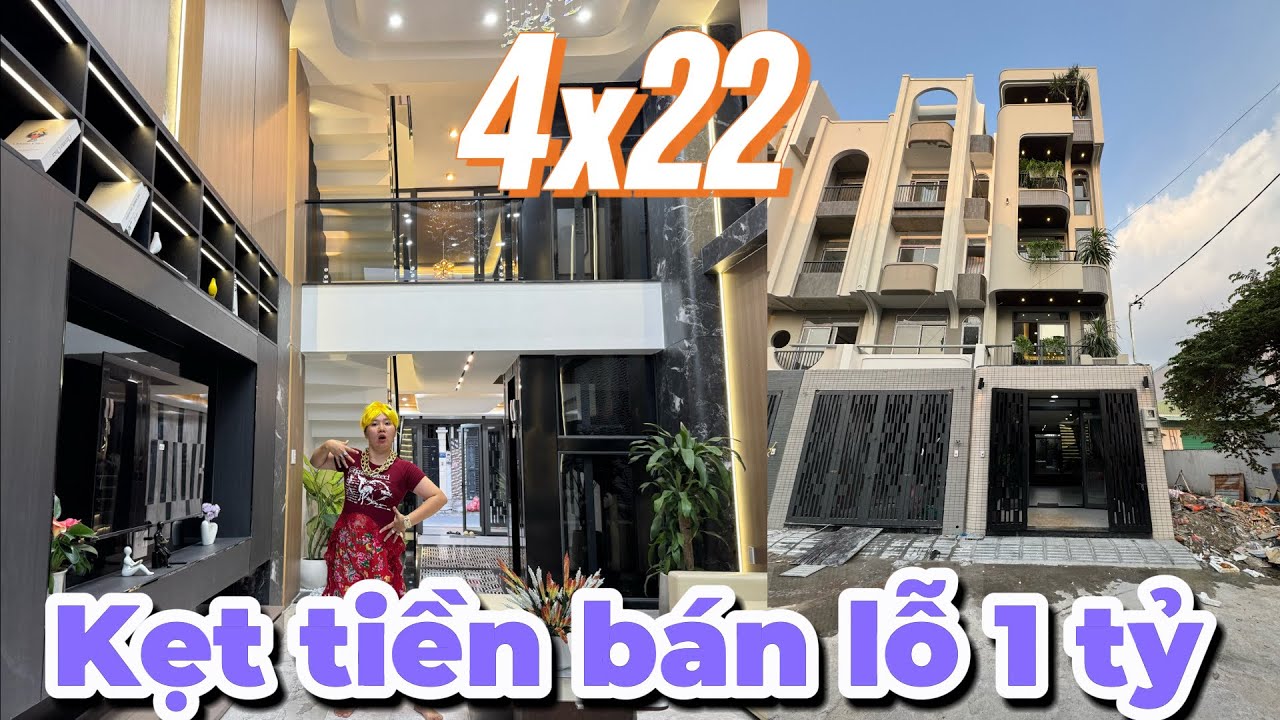 Kẹt tiền bán lỗ 1 tỷ nhà đẹp có thang máy , khu dân trí thiết kế cực phê 