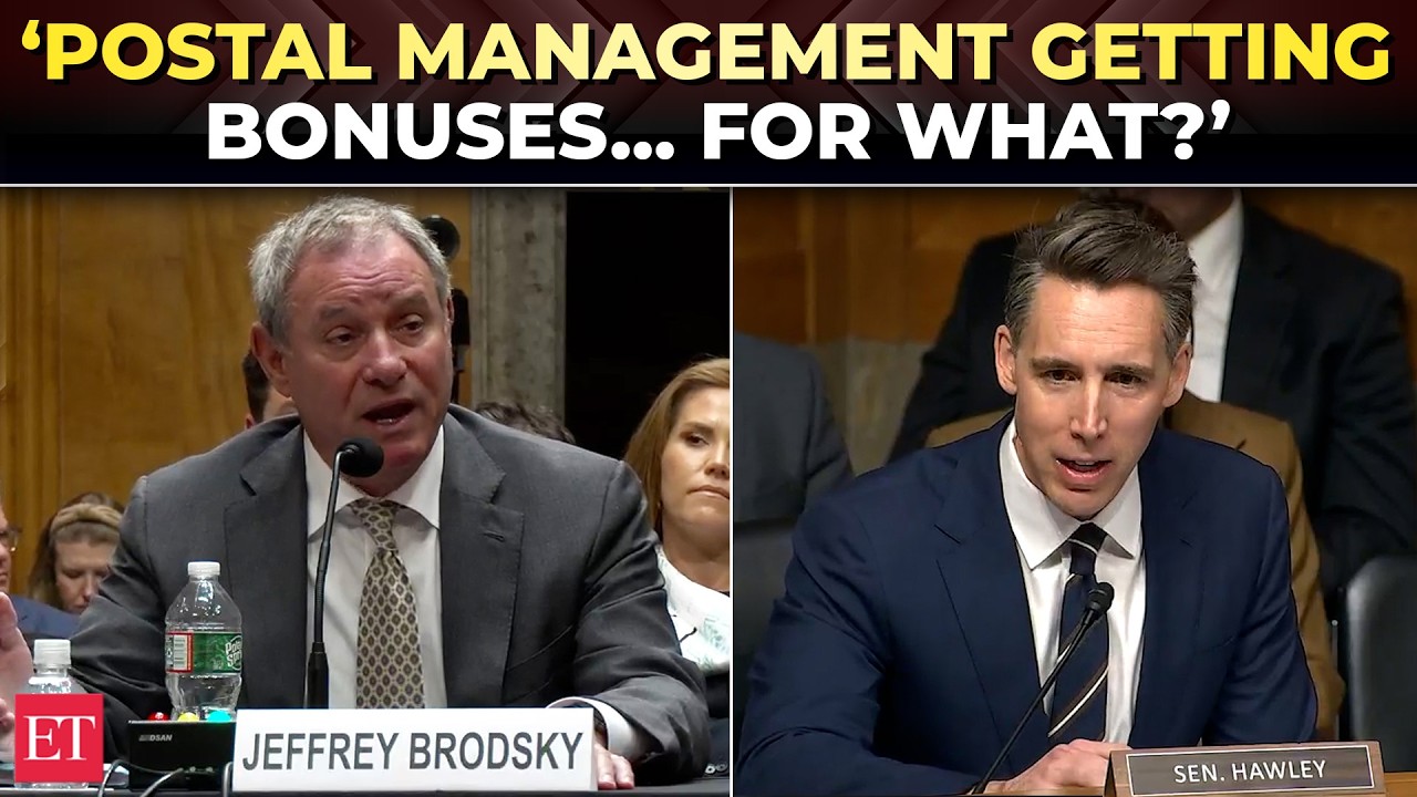 &lsquo;Why SHOULD they be getting BONUSES?&rsquo;: Hawley presses Postal Service nominees over exec compensation
