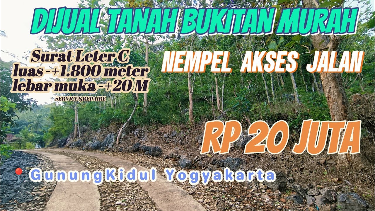 Di JUAL✅BUKITAN MURAH 20 JUTA di GUNUNGKIDUL