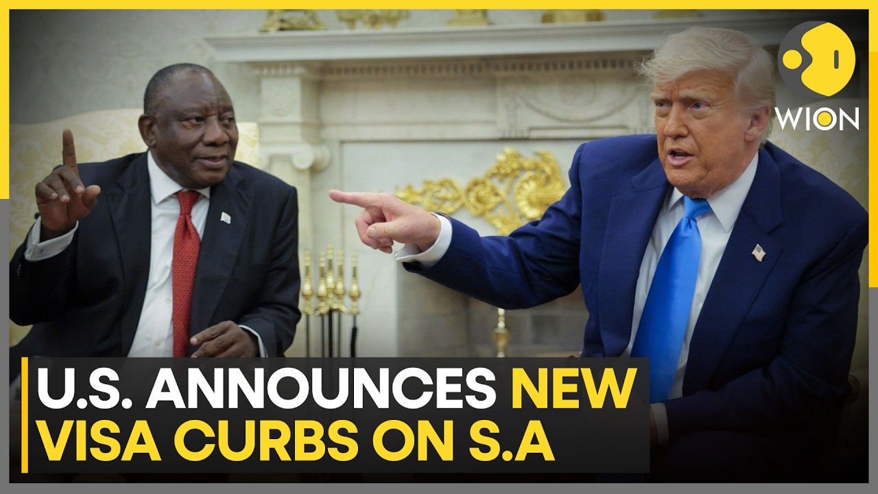 US Announces New Visa Restrictions Targeting South African Nationals | WION News