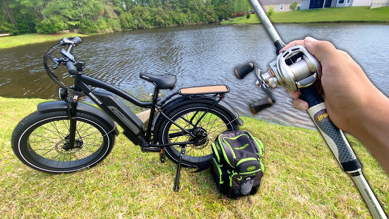 I Caught the BIGGEST Bass of my LIFE!! (1 Bike, 5 Ponds)