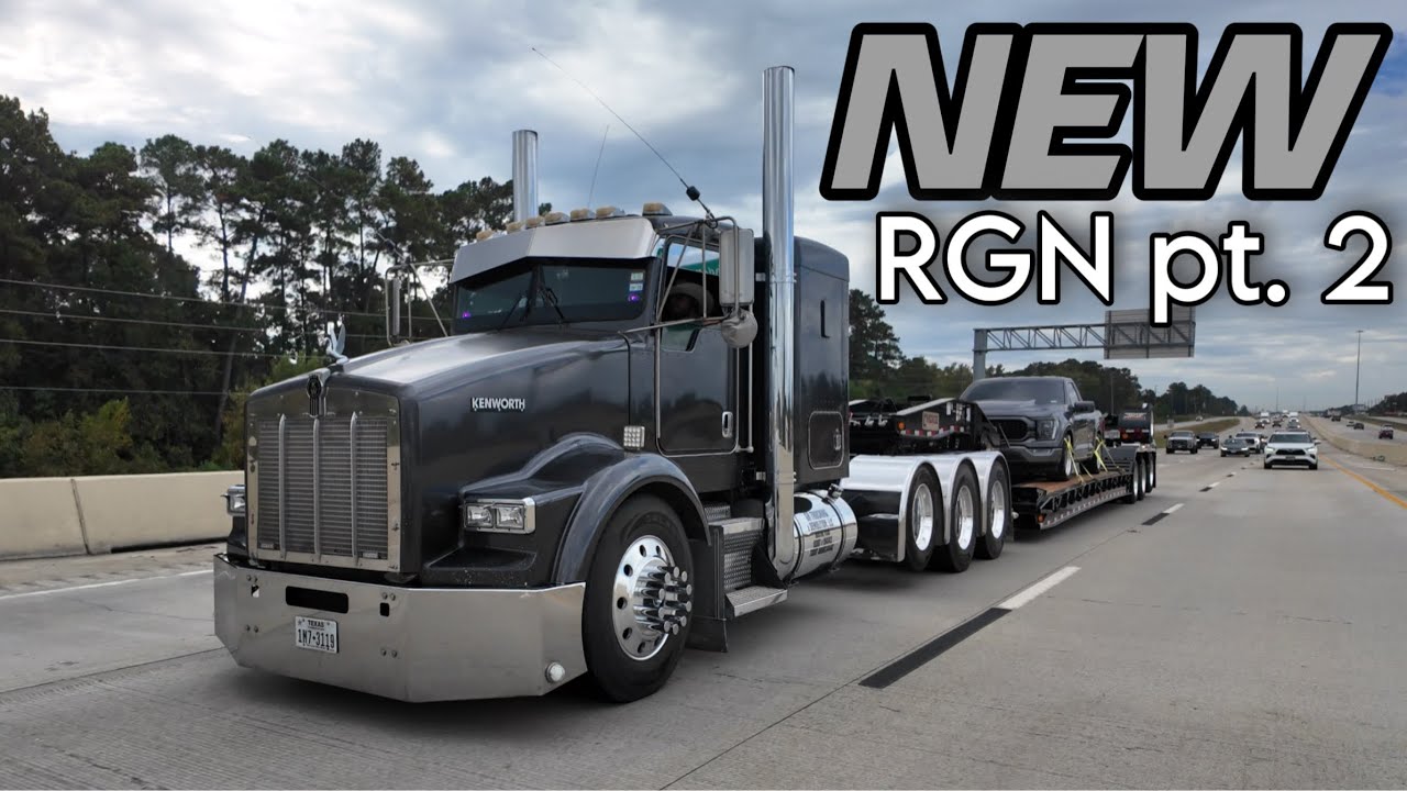 Pulling a NEW 4 axle HEAVY HAUL trailer, semi drag racing and truck show.