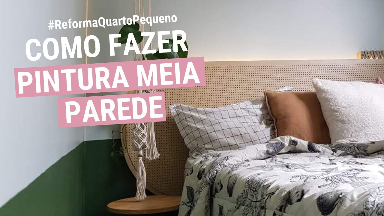 COMO PINTAR MEIA PAREDE DIY | EP3