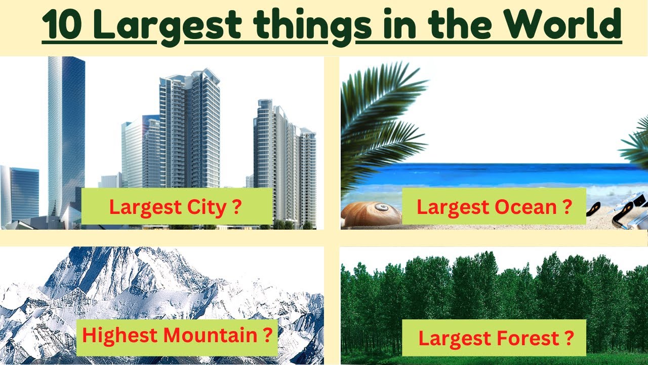 Superlatives of World | Largest  Highest Tallest in the world Gk in English