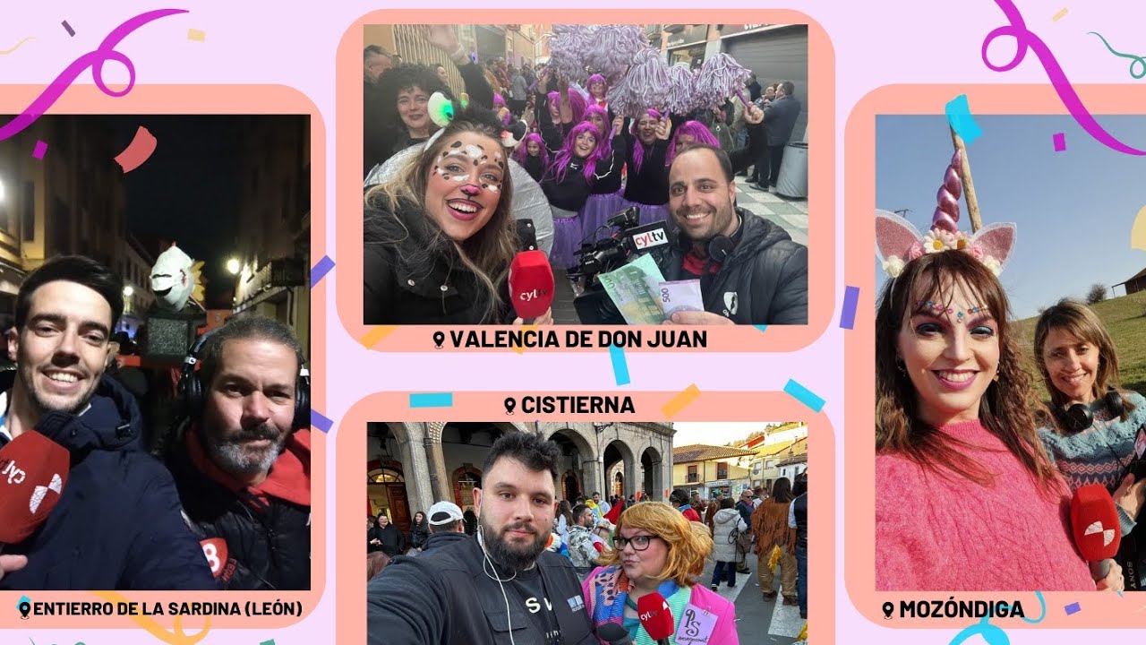🎭8ML CARNAVALES ➡️ Valencia de Don Juan, Mozóndiga, Cistierna, Entierro sardina León (23-2-23)