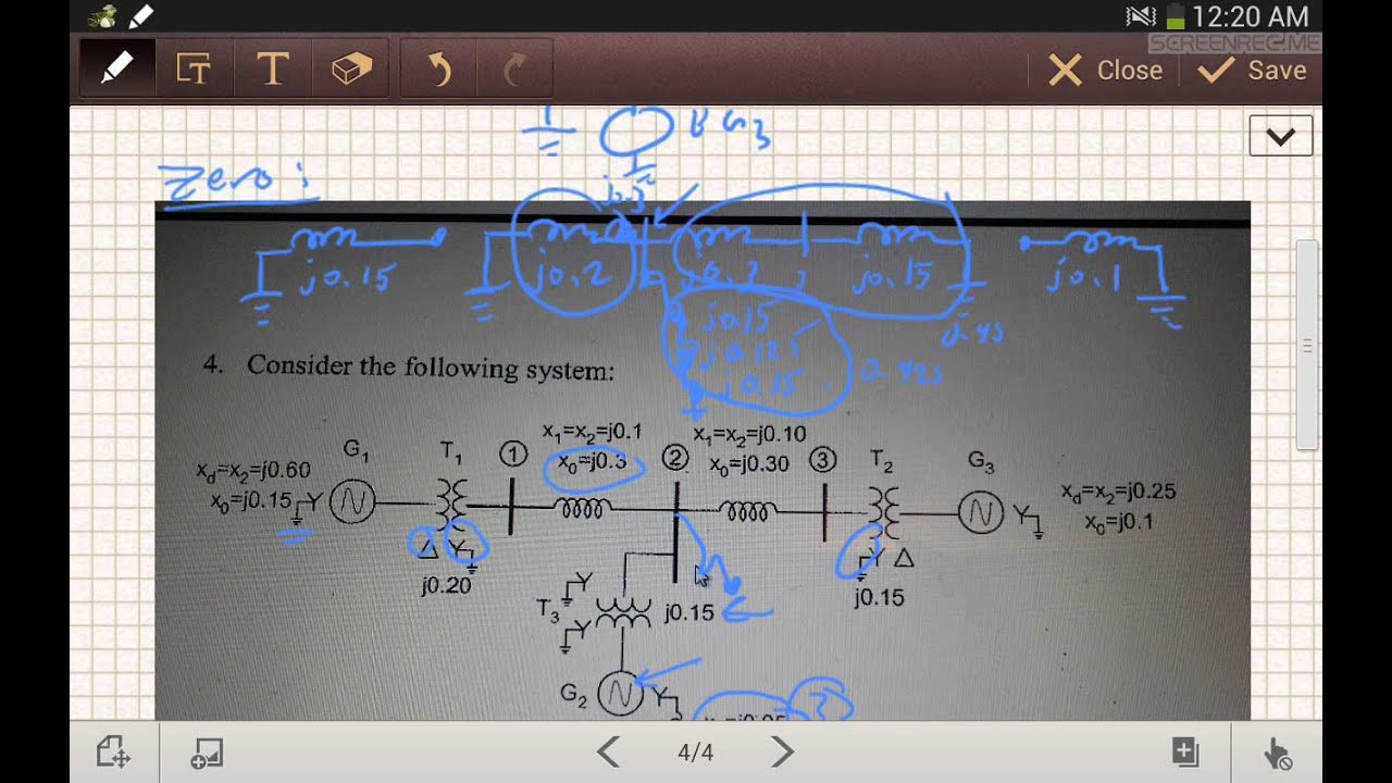 Lecture 10 unsymmetrical fault example 3