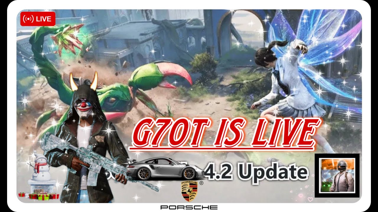 G70T live BGMI full rush gameplay