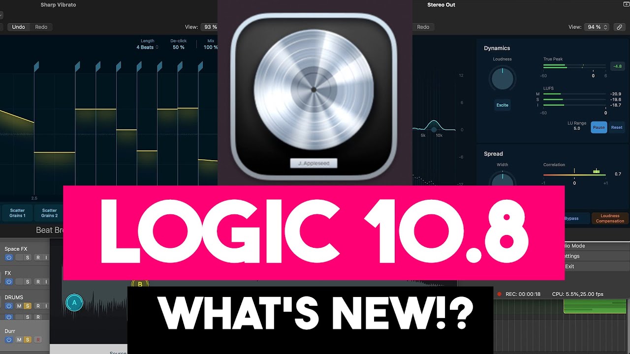 LOGIC PRO 10.8 What's New in Logic 10.8? Mastering Assistant, Beat Breaker, Sample Alchemy + more!