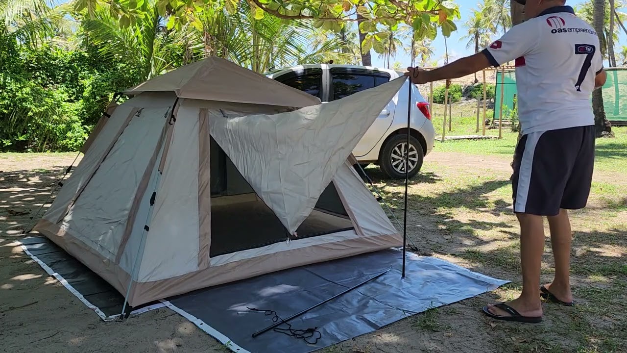 MONTANDO BARRACA JOYFOX AUTOMÁTICA PARA 4 PESSOAS