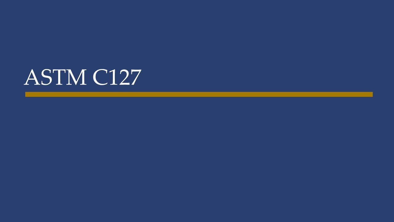 ASTM C127