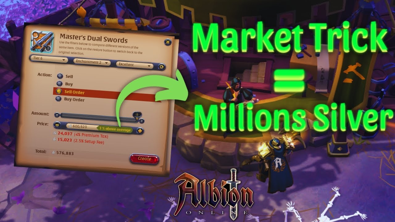 Секретный рыночный трюк, который сделает вас богатым — Albion Online Economy
