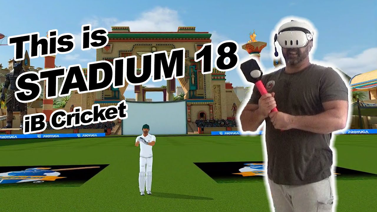 Это стадион номер 18 в iB Cricket — VR-игра номер один в мире по крикету для Meta Quest 3.
