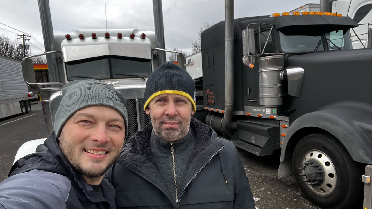 Поездка в Якиму и встреча с Алексом на Kenworth W900L 6NZ C15 Cat