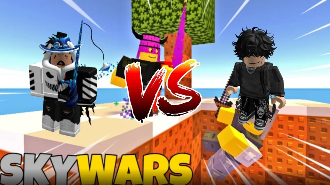 Roblox Skywars I played with the ruby ​​pack!!!