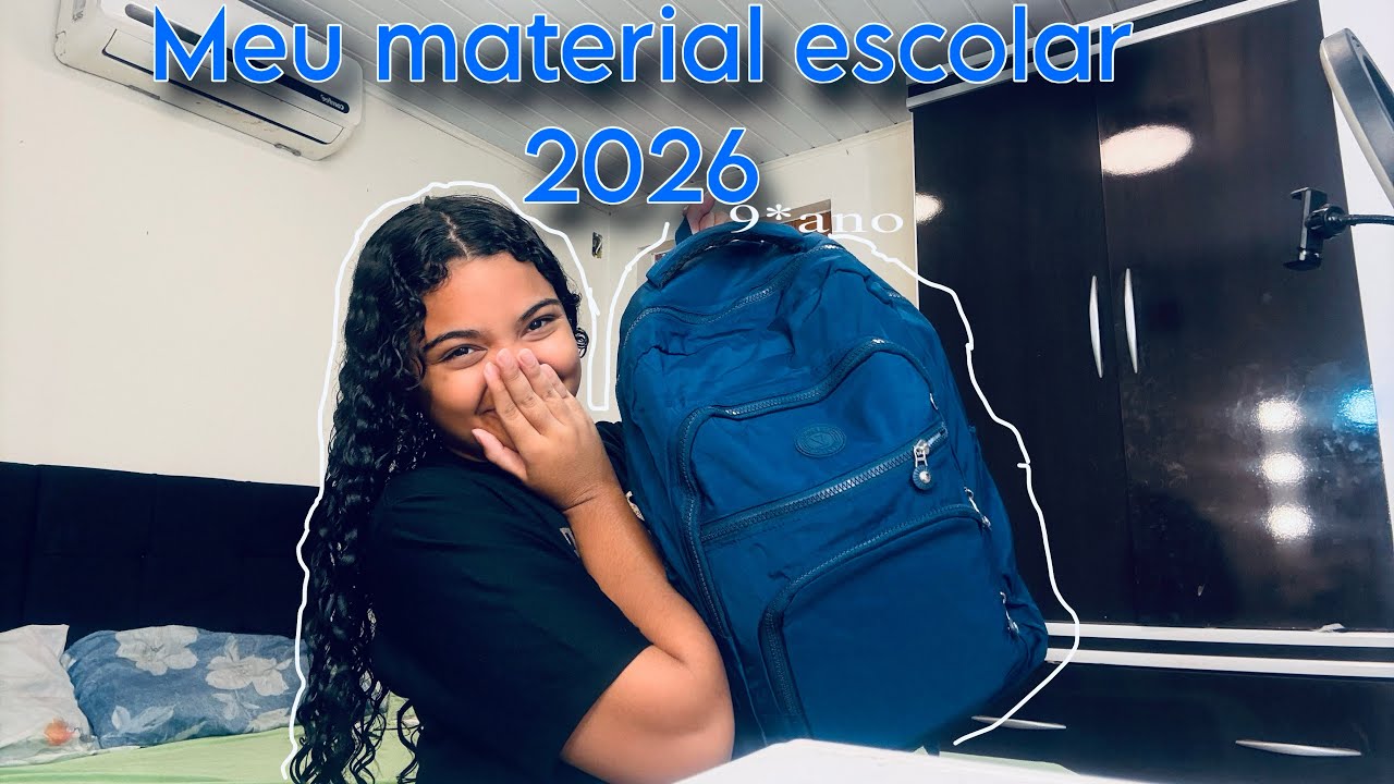 Meu material escolar 2026💙📘