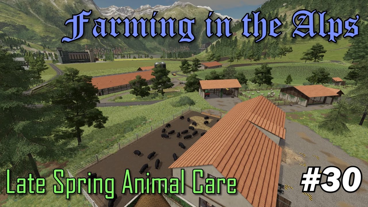 FS19 - Farming in the Alps EP30 Lets Play - Late Spring Animal Care