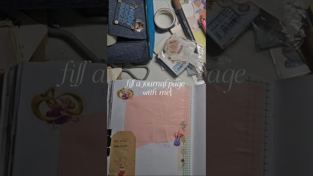 journaling using some junks and keepsakes. 