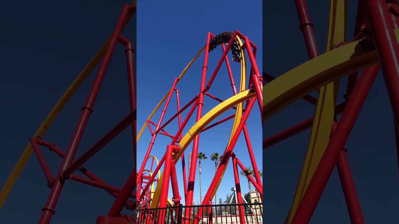 Dive Loop | Wonder Woman Flight of Courage at Six Flags Magic Mountain