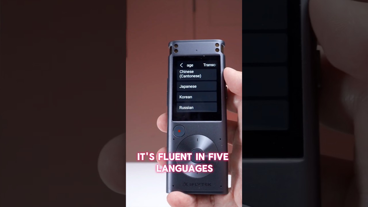 This speech-to-text AI voice recorder can live translate