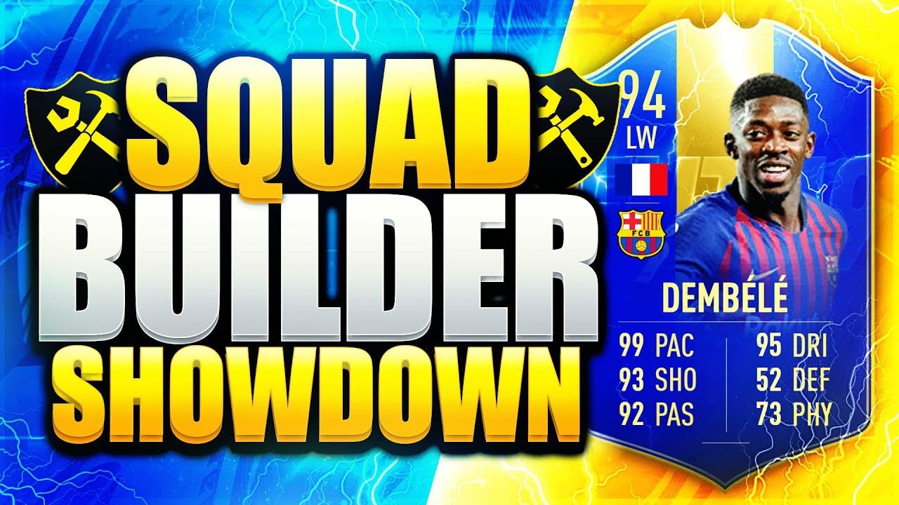 EPIC TOTS DEMBELE SQUAD BUILDER SHOWDOWN! FIFA 19 ULTIMATE TEAM