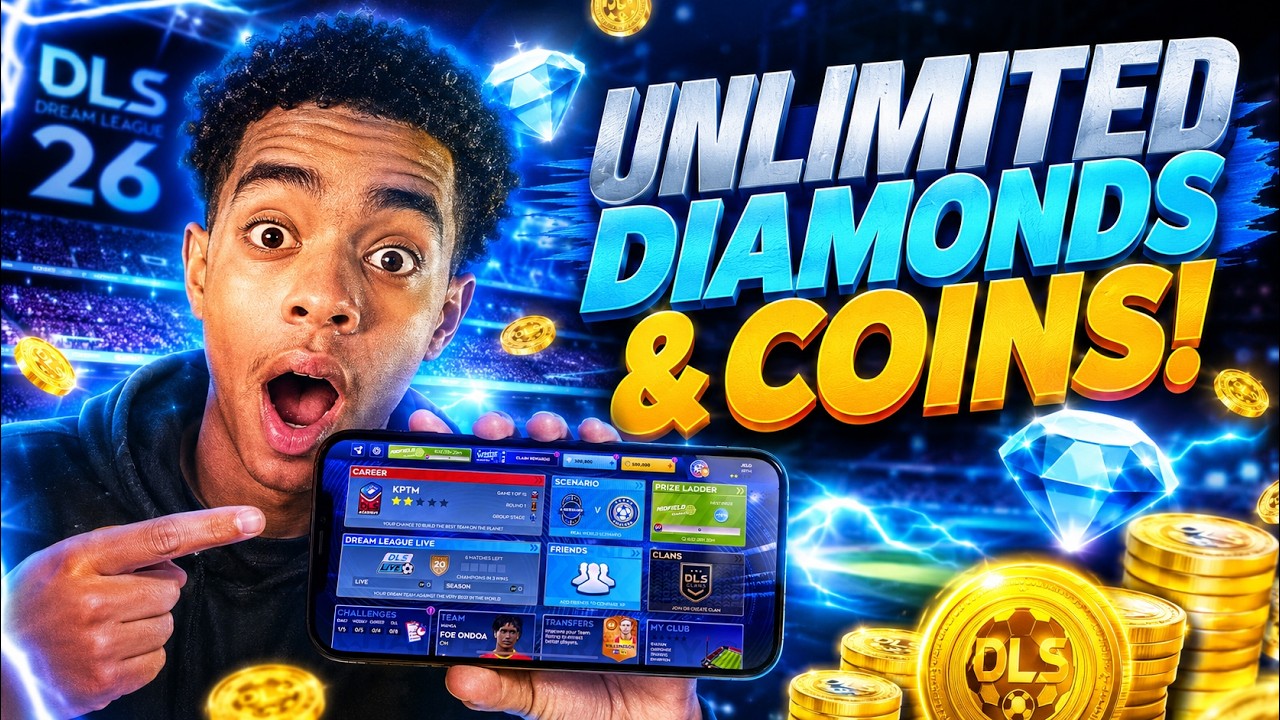 DLS 26 Hack/Mod Apk - How To Get DLS 26 Unlimited Diamonds and Coins (iOS & Android)