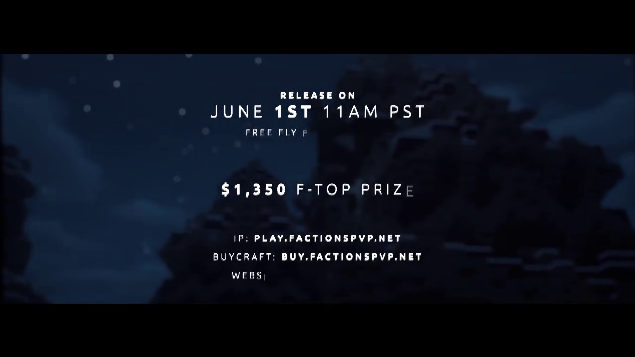 FactionsPvP Trailer! 1,350$ F-TOP!
