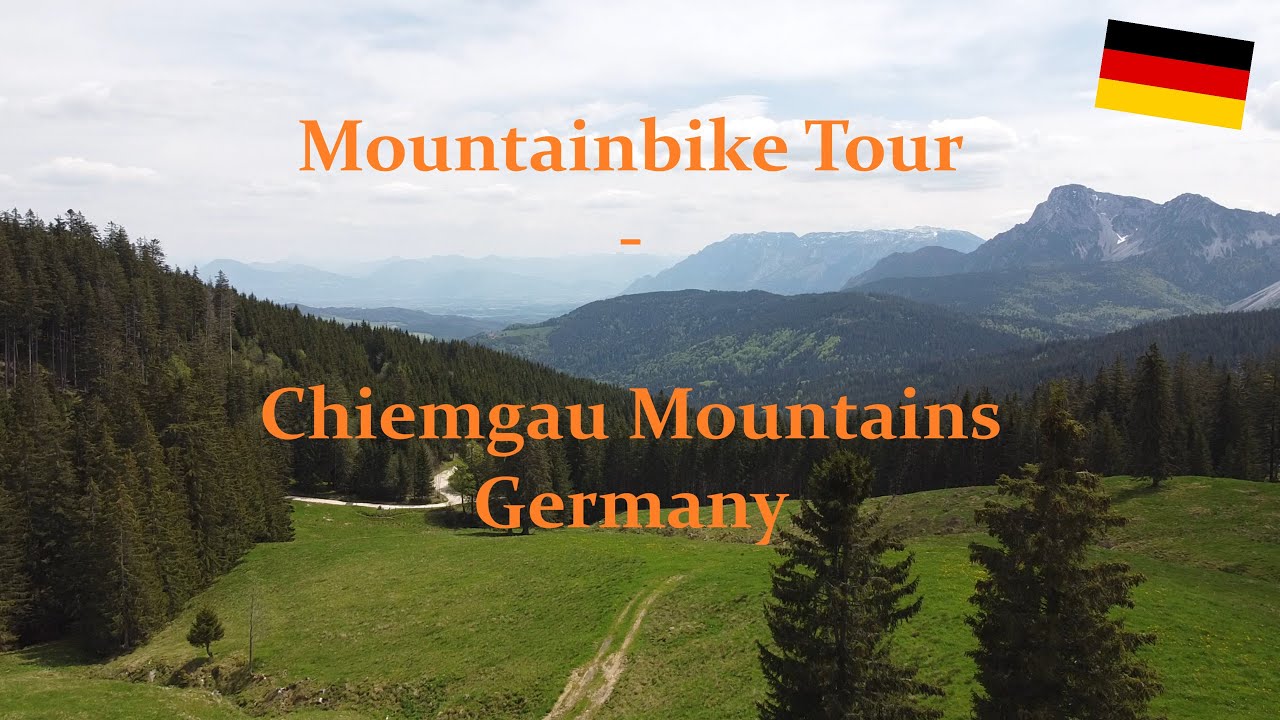 Mointainbike tour in the Chiemgau Mountains in Bavaria, Germany - POV