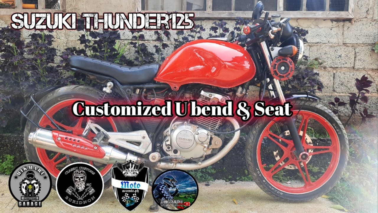 Suzuki thunder 125 customized U bend & seat ( @mikmarumoto1012