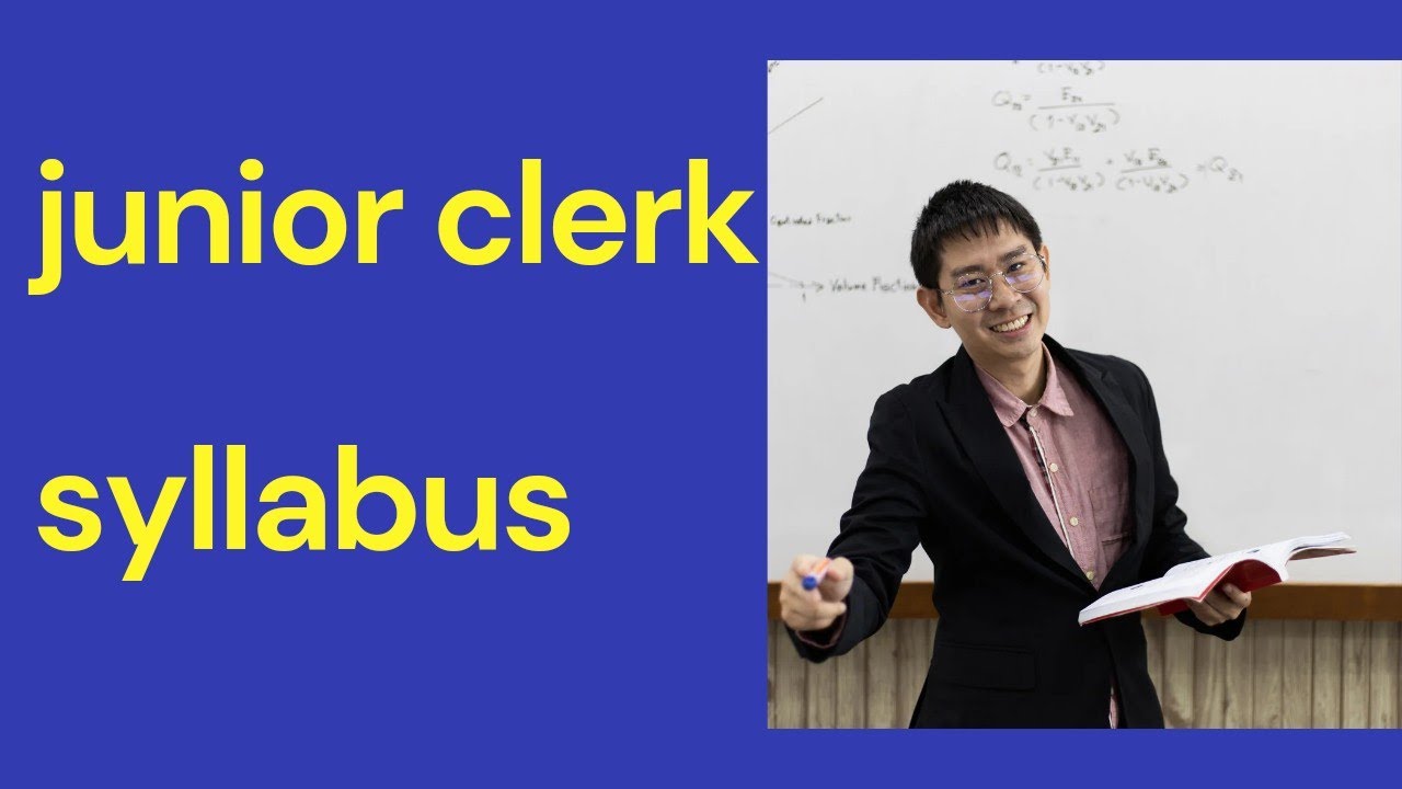 GPSSB junior clerk exam full syllabus!! panchayat vibhag ma bharti!! junior clerk requirements 2022