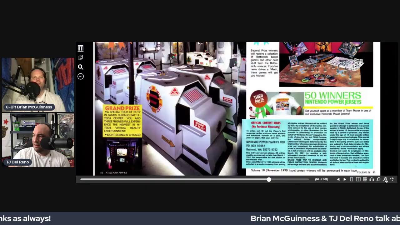 Brian McGuinness & TJ Del Reno dive into issue 21 of Nintendo Power!
