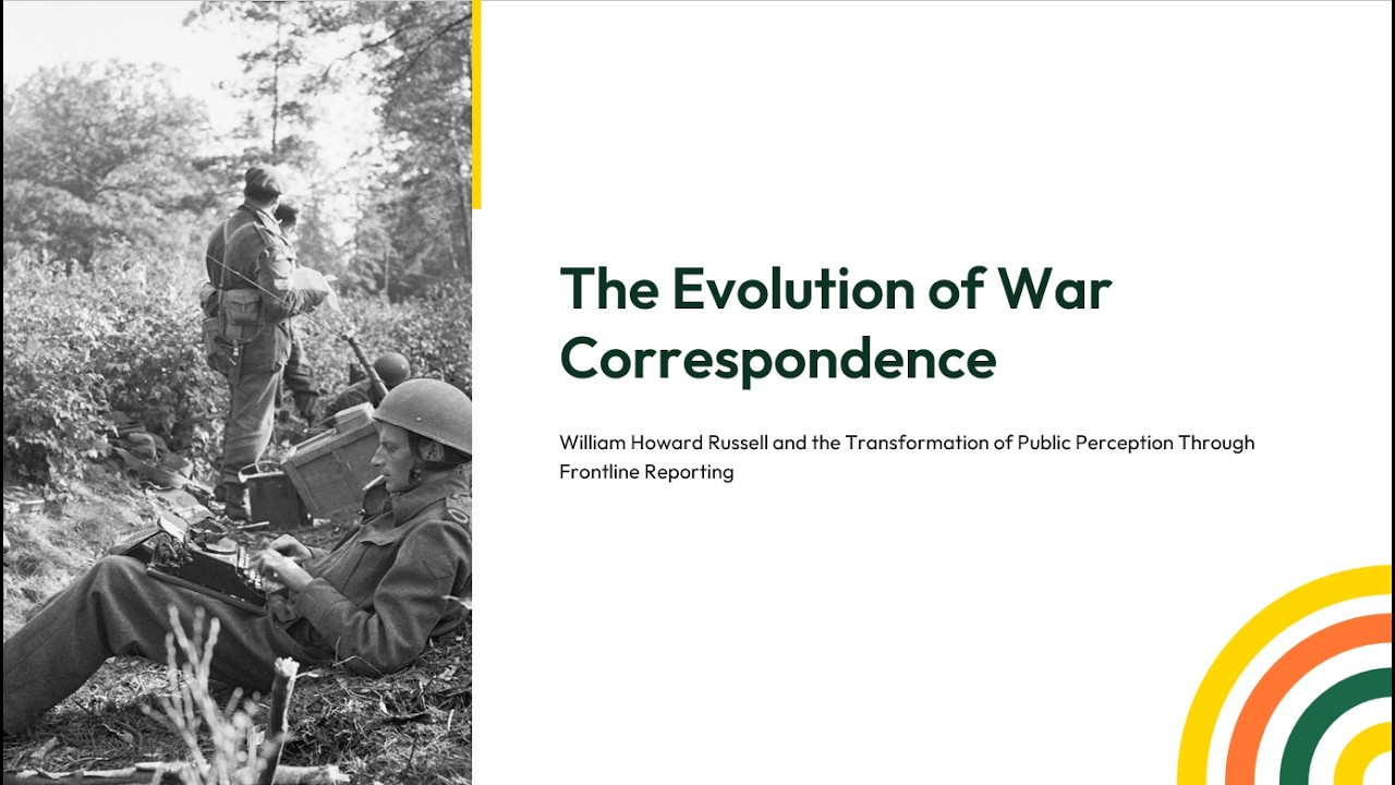 The Evolution of War Correspondence and William Howard Russell