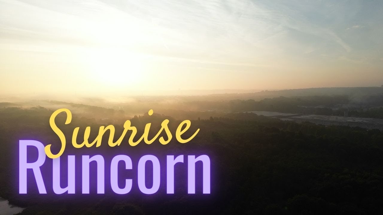 Runcorn | Misty Sunrise Wigg Island - 4K Drone Video Footage - DJI Mini 3 Pro