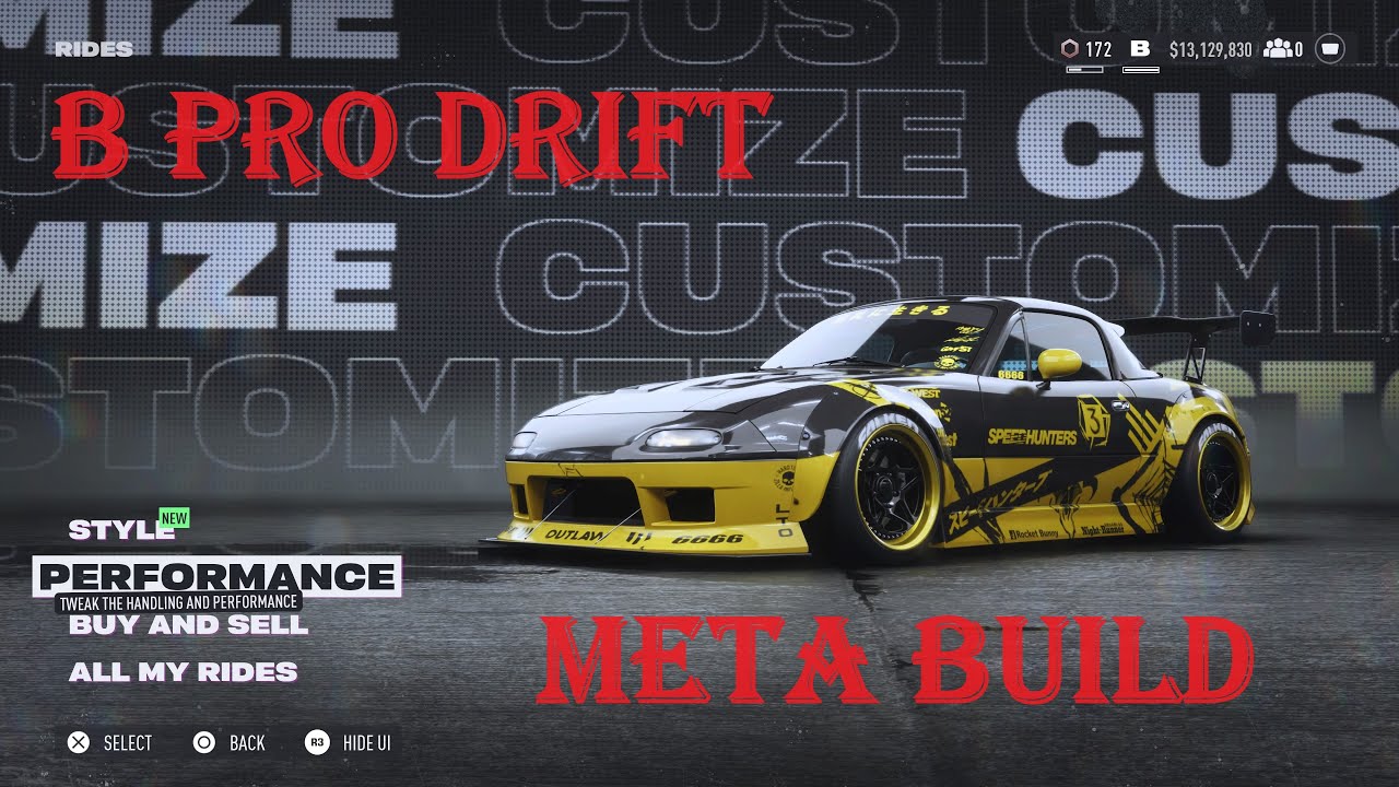 NFS Unbound B class drift pro meta build vol 7-9 - Mazda MX5 (1996)