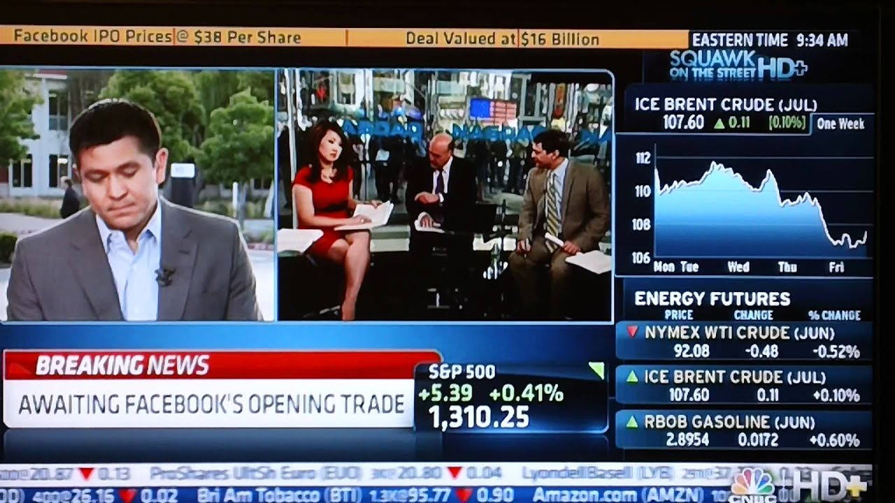 CNBC Reporting on Facebook's IPO and Opening Bell Ceremony - May 18, 2012