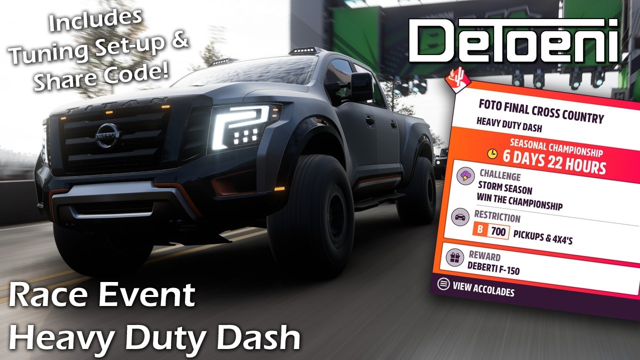 Heavy Duty Dash Race Event Guide For Pickups & 4x4s Forza Horizon 5