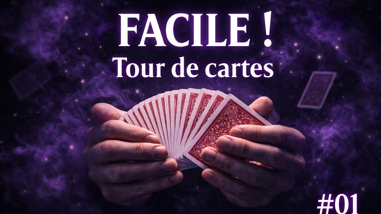 Tour de cartes facile | Apprendre la magie à la maison