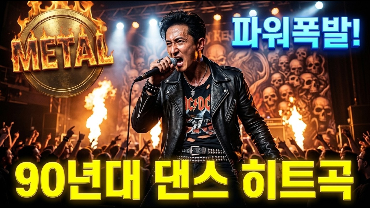 [90's 댄스 메탈] 🔥 90년대 댄스 히트곡 메탈 커버 플레이리스트 I 추억의 댄스곡을 헤드뱅잉하며 듣는 법 (2시간 연속듣기)  [AI COVER]