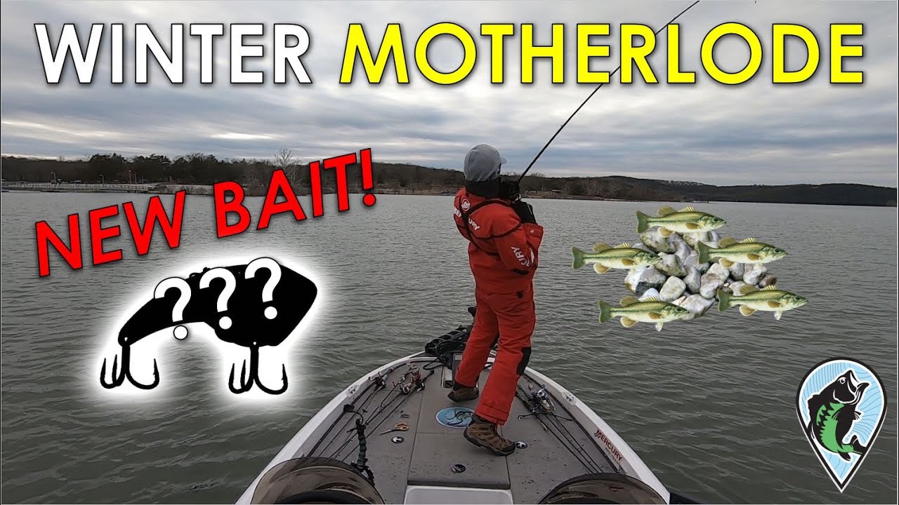 Winter Bass in 30ft Rock Piles with Blade Bait! | Offshore Winter Bass Fishing Table Rock Lake