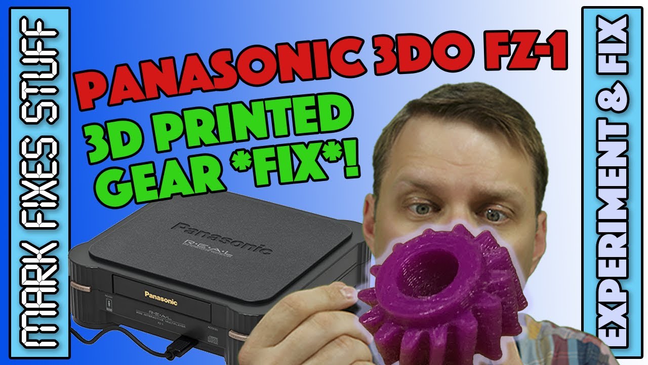 Fixing a Panasonic 3DO FZ-1 With a 3D Printed Gear - Common Cog Problem!
