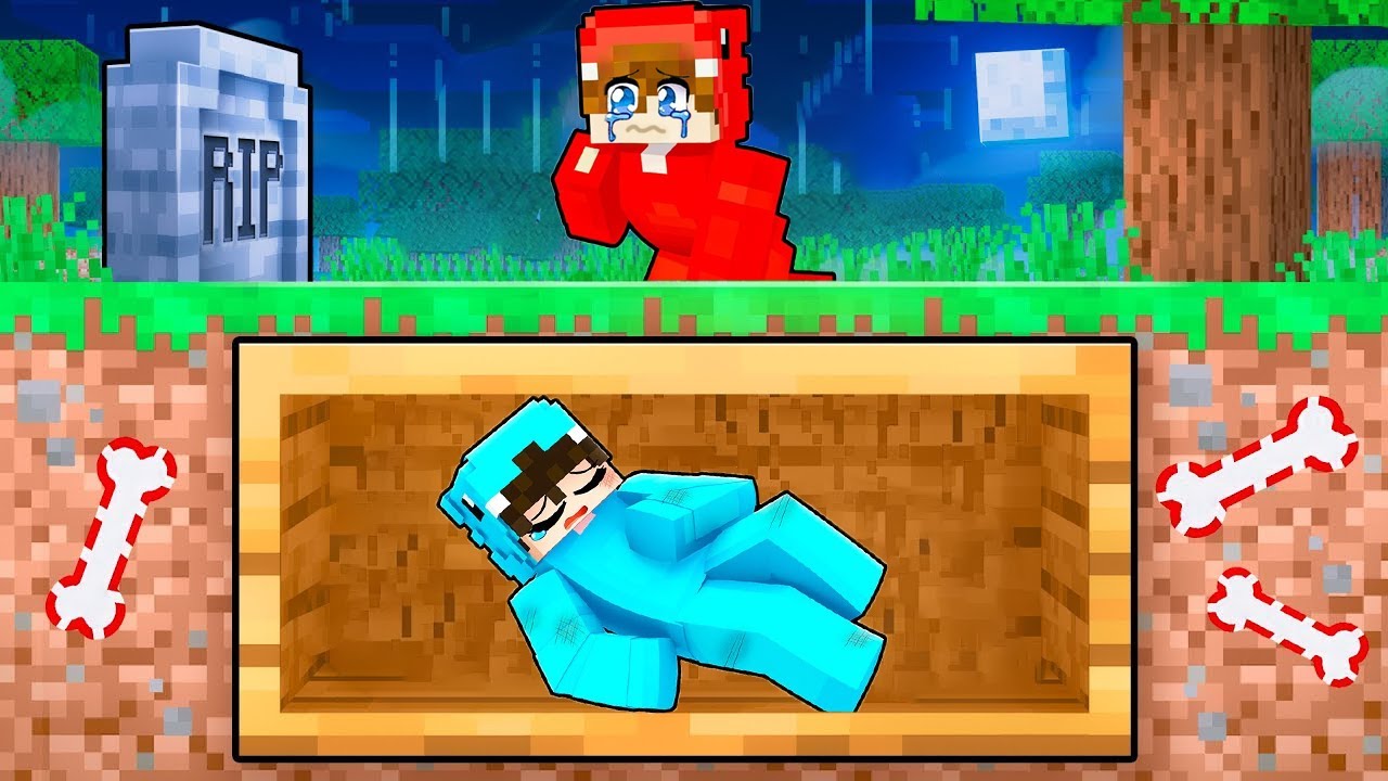 Dyzio umarł w Minecraft! Nunu musi go uratować!