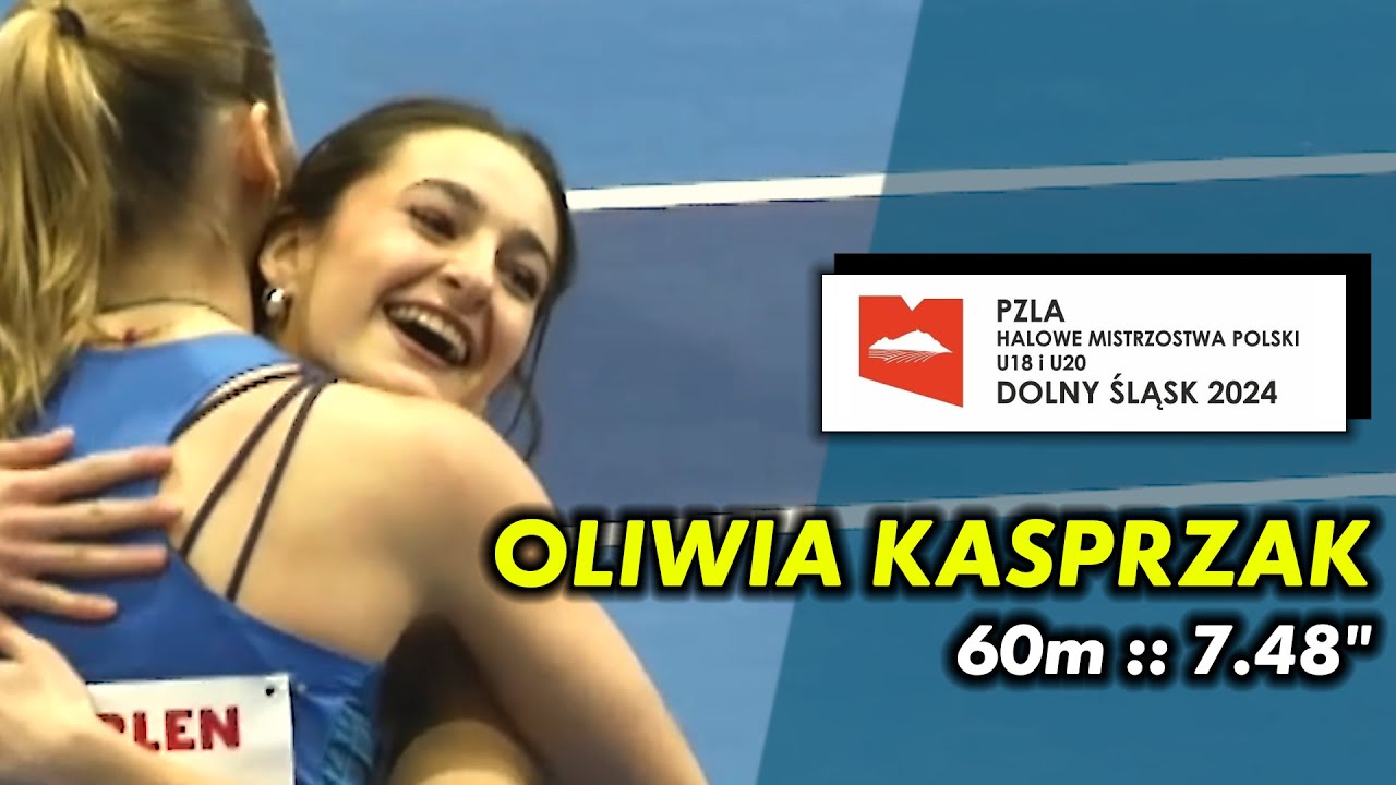 OLIWIA KASPRZAK złoty medal w biegu na 60m | U18 HMP 2024 #dash