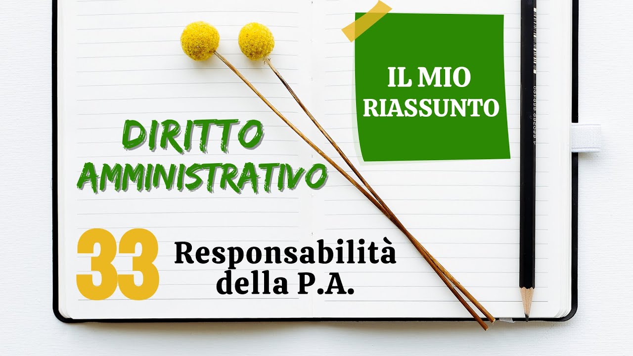 Diritto Amministrativo - Capitolo 33: responsabilit&agrave; della P.A.