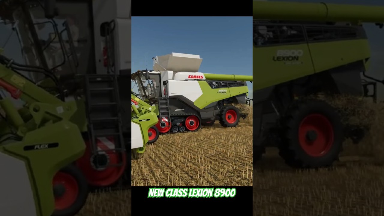 NEW HOLLAND CR 11 VS JOHN DEERE X9 VS CLASS LEXION 8900 VS FEND IDEAL9T COMBINE HARVESTER 4K EDITING