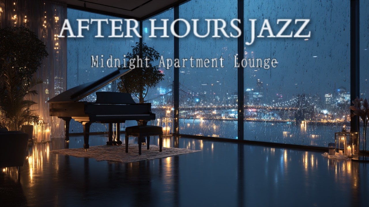 Late Night Jazz in a Glass Penthouse 🌃 After Hours Apartment Jazz with Soft Vocals & City Night Mood