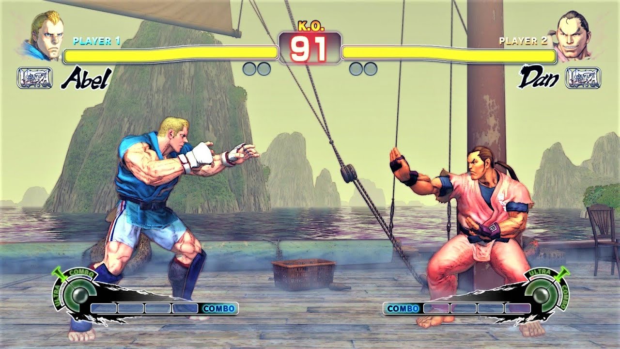 Abel vs Dan Hibiki (Hardest AI) - Ultra Street Fighter IV