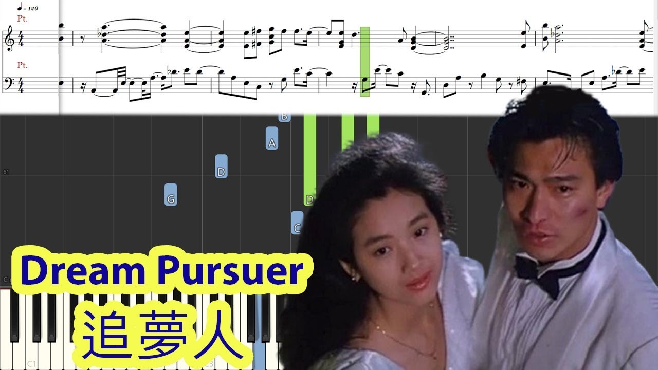 [Piano Tutorial] Dream Pursuer  | 追夢人 (A Moment of Romance  | 天若有情) - Shirley Yuen Fung Ying