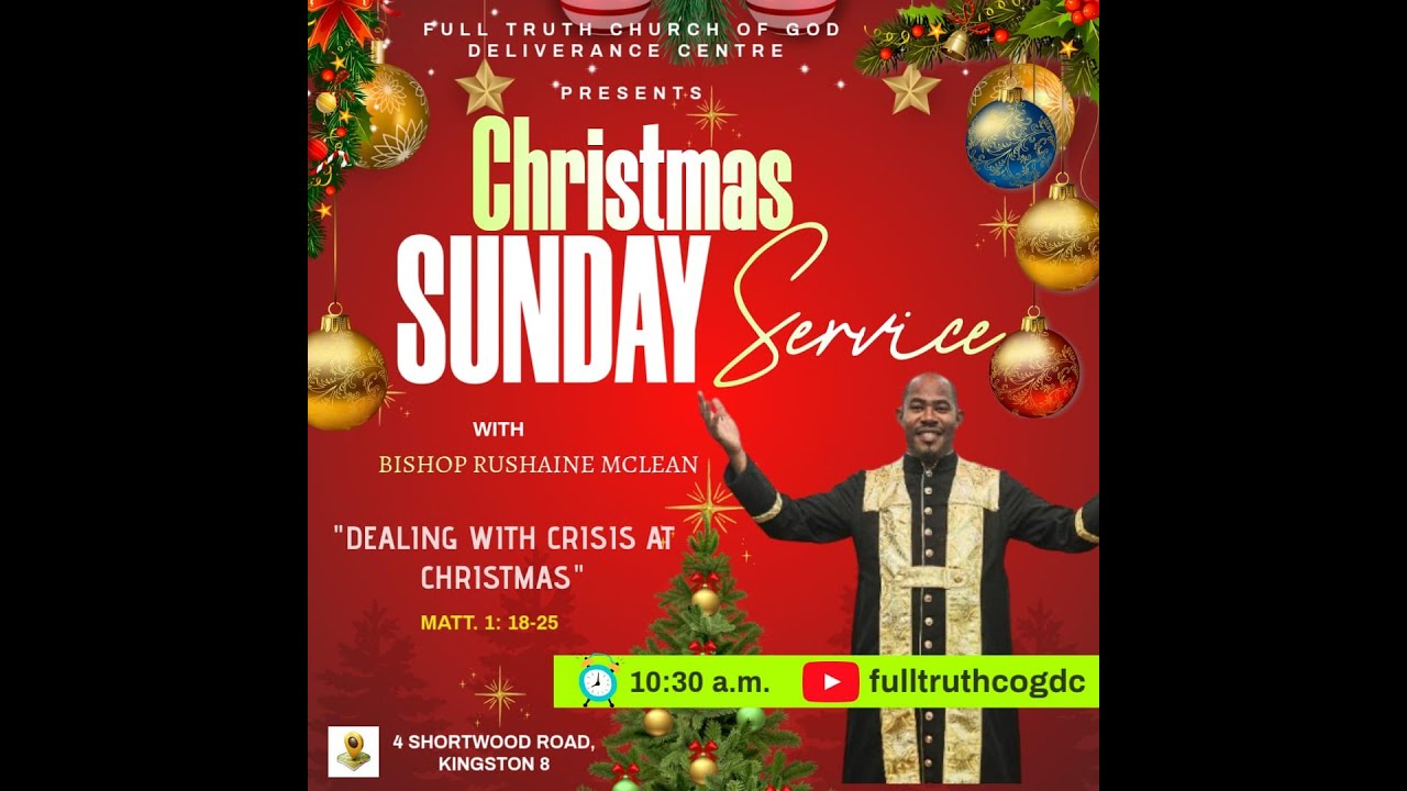 Christmas Sunday Service | Dealing with Crisis at Christmas | Bishop Rushaine McLean | Matt 1:18-25